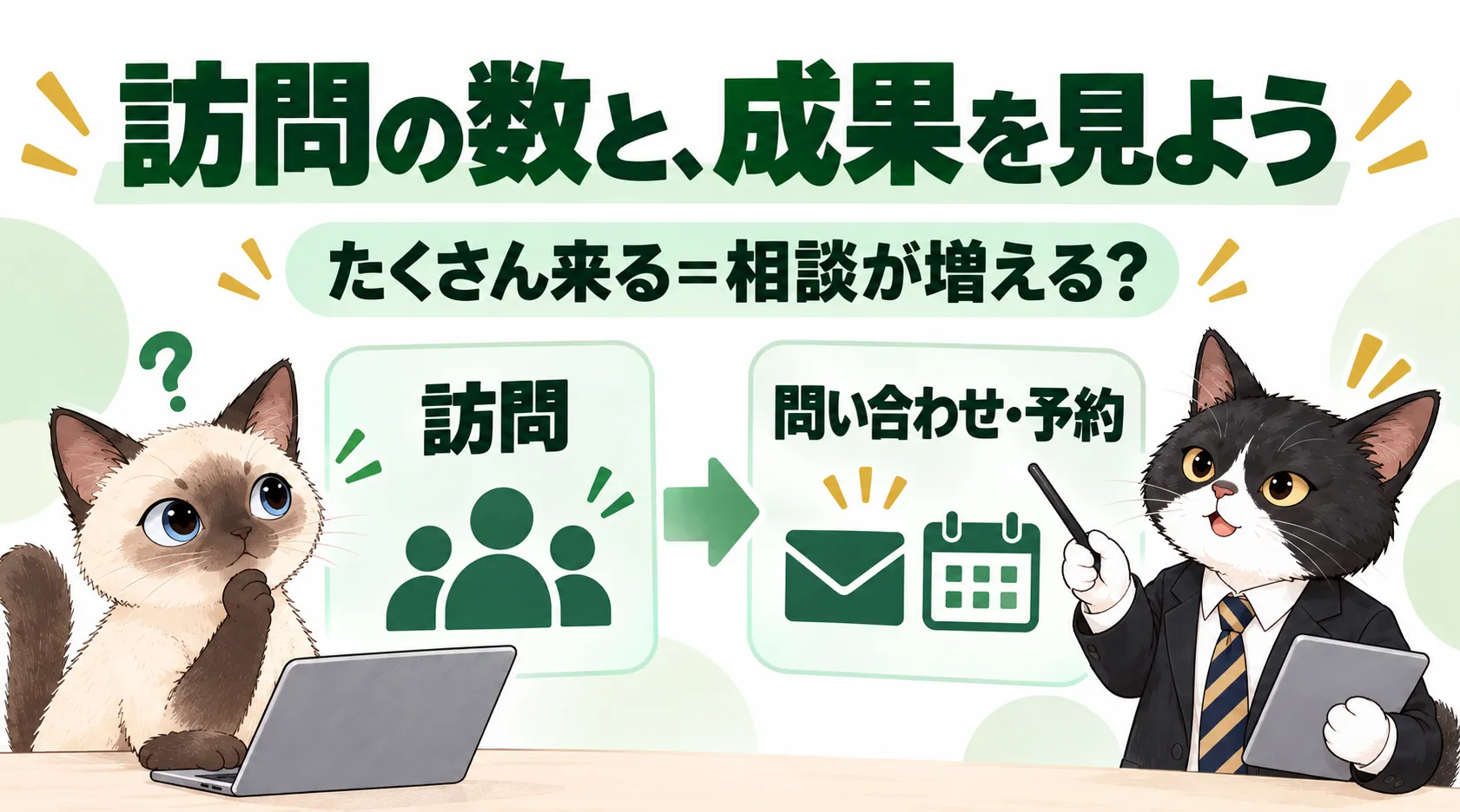 訪問の数と、成果を見よう