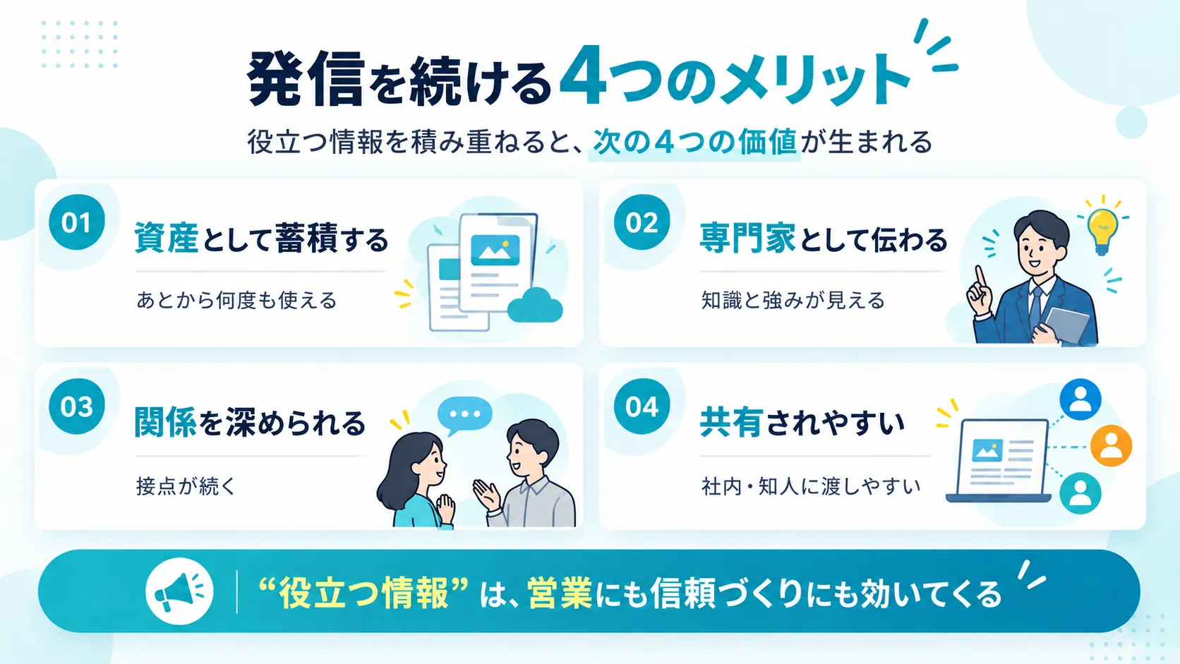 発信を続ける4つのメリット