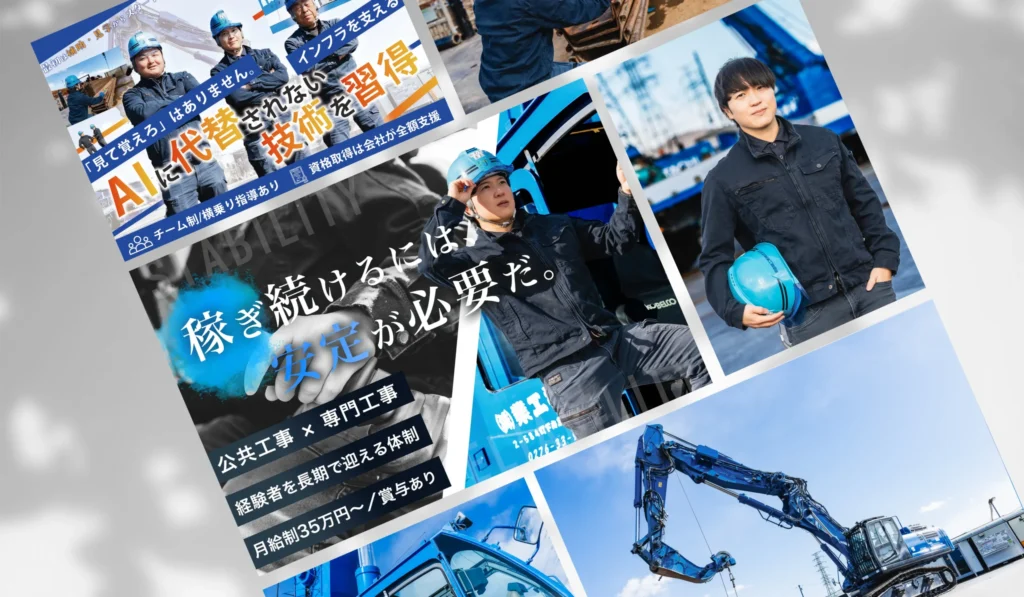 英重機工業株式会社 様｜採用強化に向けた求人クリエイティブ制作