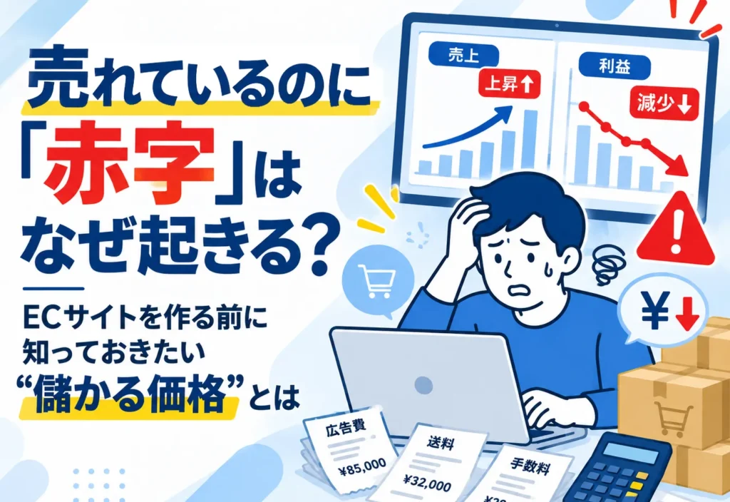 「売れているのに赤字」はなぜ起きる？ ECサイトを作る前に知っておきたい“儲かる価格”とは