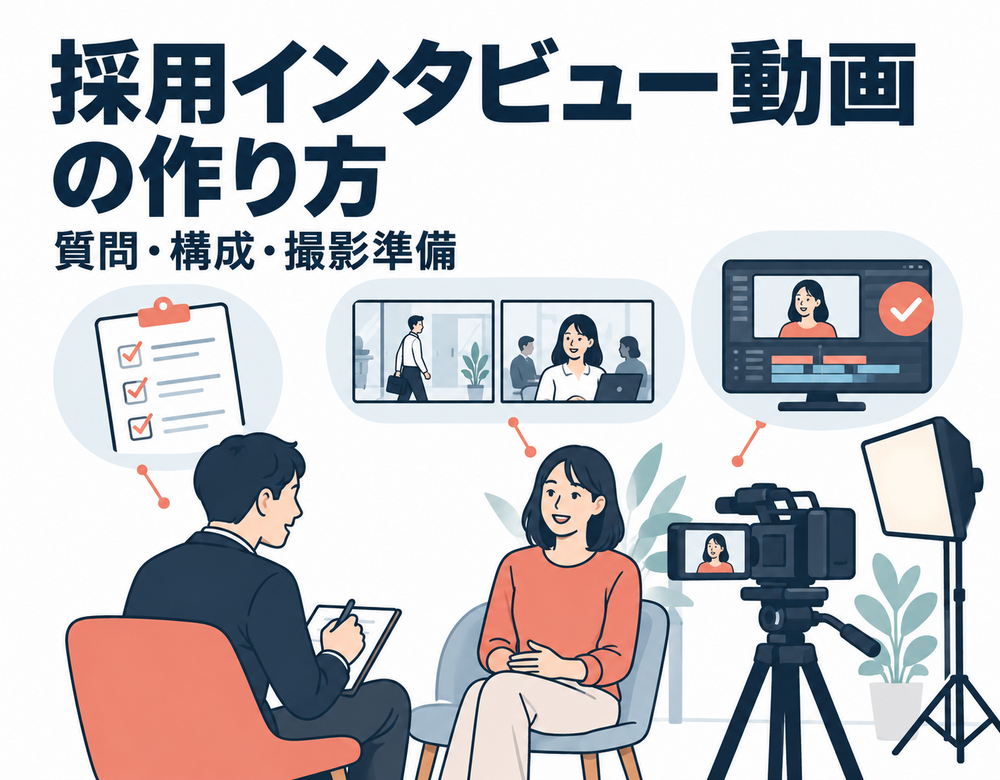 採用インタビュー動画の作り方｜質問例・構成・撮影前に決めること