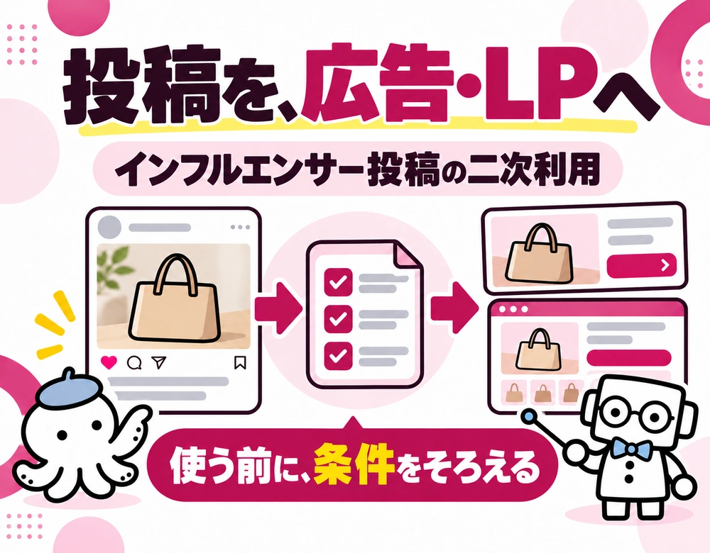 インフルエンサー投稿の二次利用｜投稿費を払えば、広告にも使える？